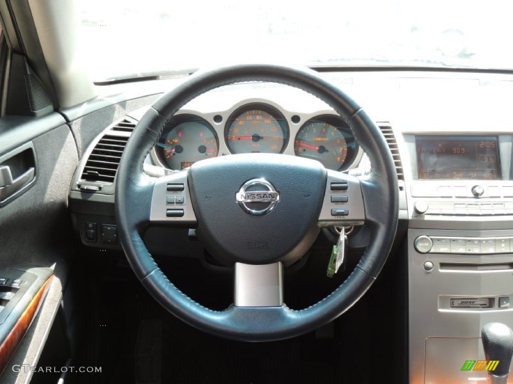 2004 Maxima 3.5 SL - Smoke Metallic / Black photo #6