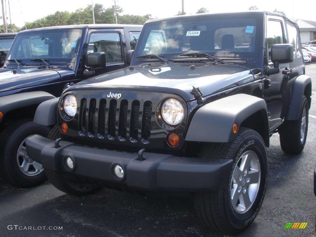 2013 Wrangler Sport 4x4 - Black / Black photo #1