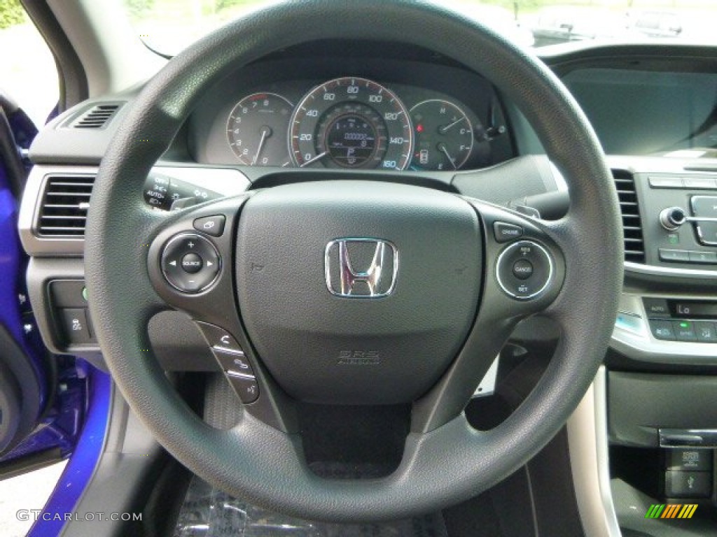 2013 Honda Accord LX-S Coupe Black Steering Wheel Photo #83114969