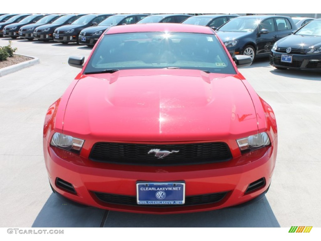 2011 Mustang V6 Coupe - Race Red / Charcoal Black photo #2