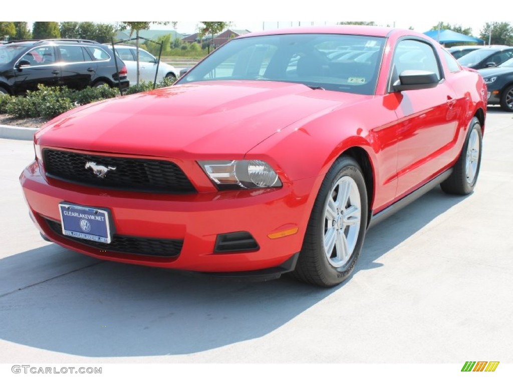 2011 Mustang V6 Coupe - Race Red / Charcoal Black photo #3