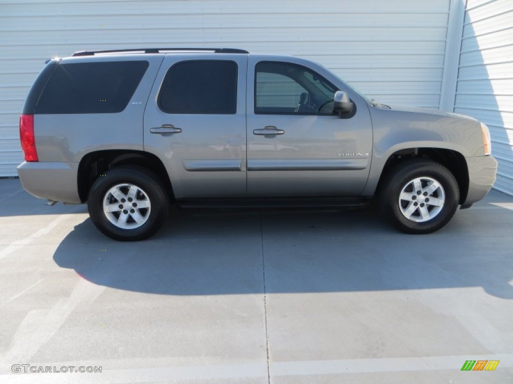 2008 Yukon SLT - Steel Gray Metallic / Light Titanium photo #3