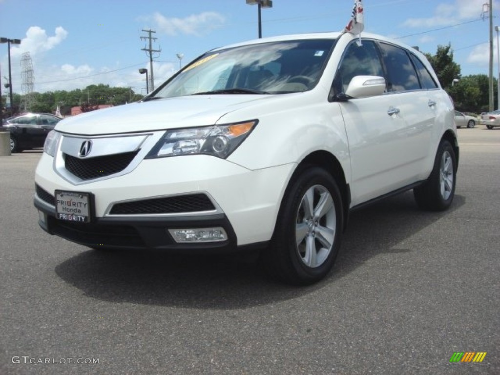 2010 MDX  - Aspen White Pearl / Parchment photo #1