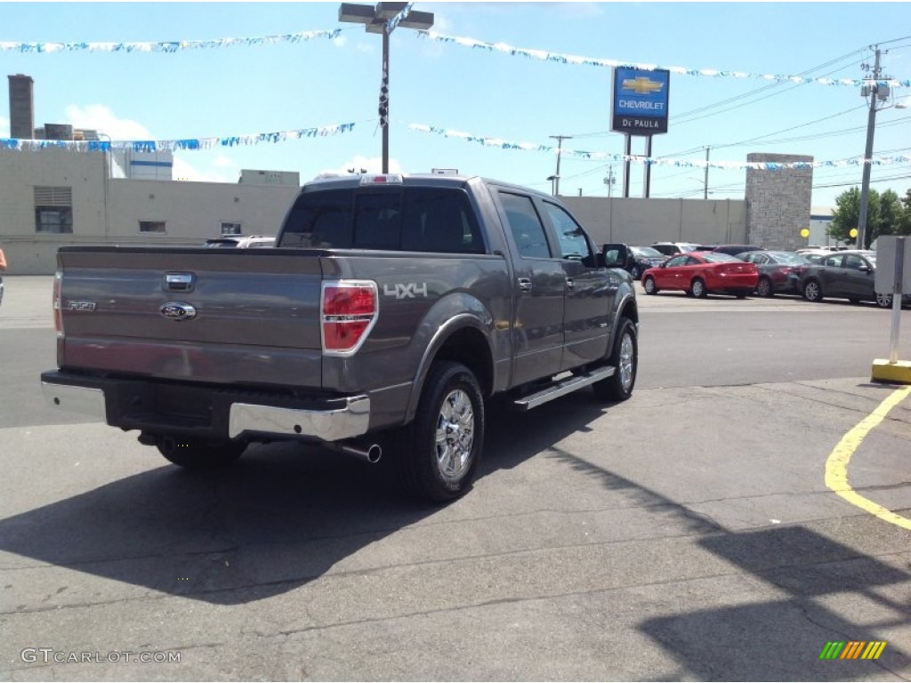 2011 F150 Lariat SuperCrew 4x4 - Sterling Grey Metallic / Black photo #5