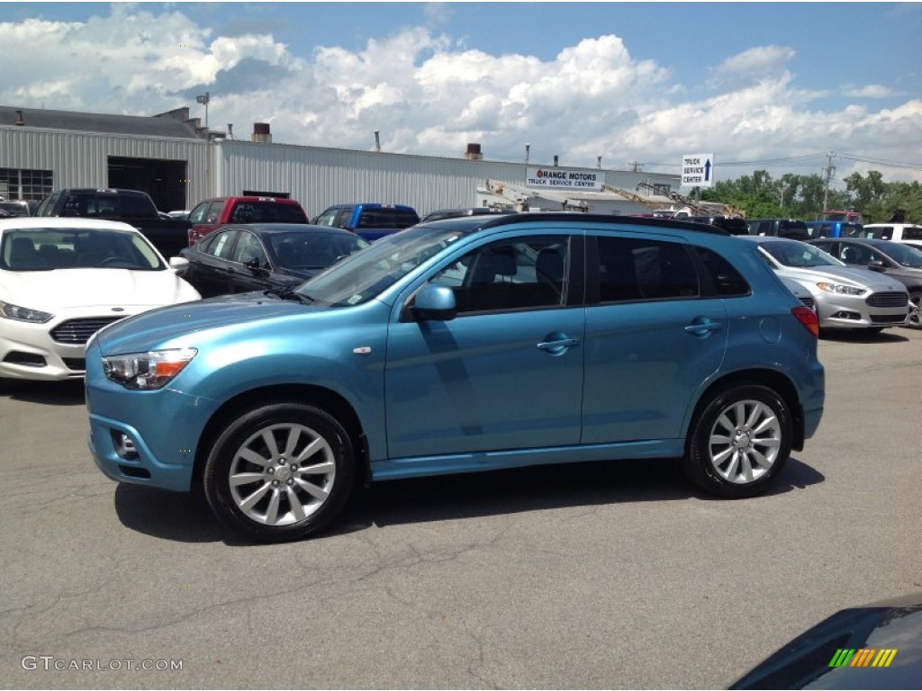 Laguna Blue Metallic 2011 Mitsubishi Outlander Sport SE 4WD Exterior Photo #83117798