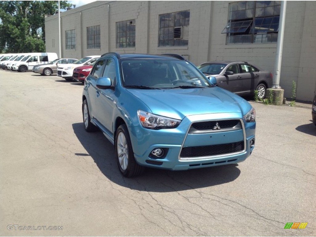 Laguna Blue Metallic 2011 Mitsubishi Outlander Sport SE 4WD Exterior Photo #83117909