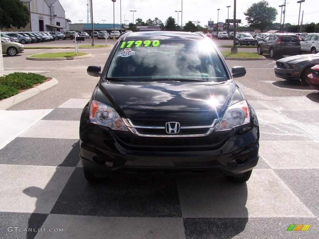 2011 CR-V LX - Crystal Black Pearl / Gray photo #2