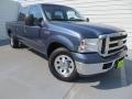 2005 Medium Wedgewood Blue Metallic Ford F250 Super Duty XLT Crew Cab  photo #2