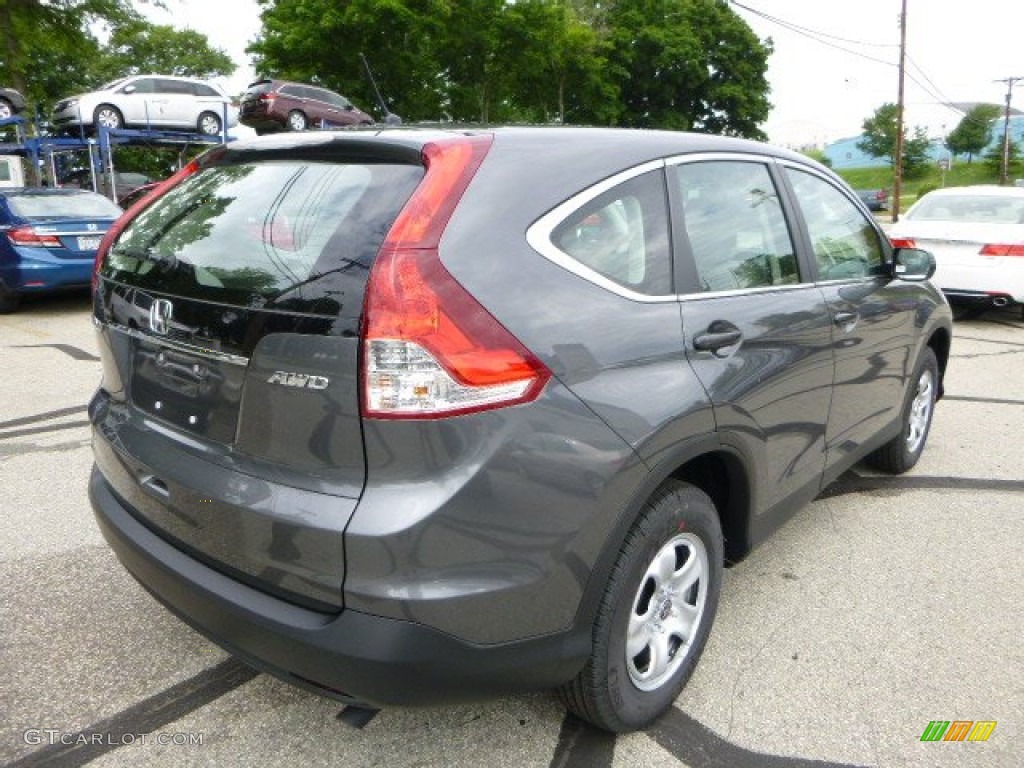 2013 CR-V LX AWD - Polished Metal Metallic / Gray photo #3