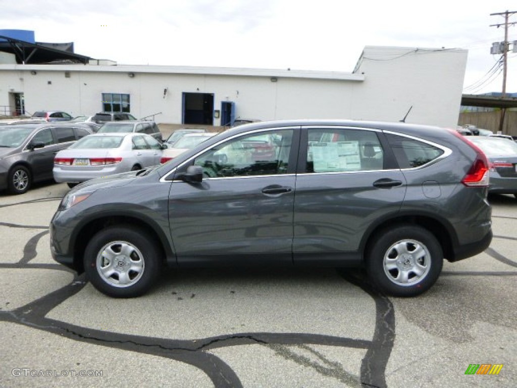 2013 CR-V LX AWD - Polished Metal Metallic / Gray photo #6