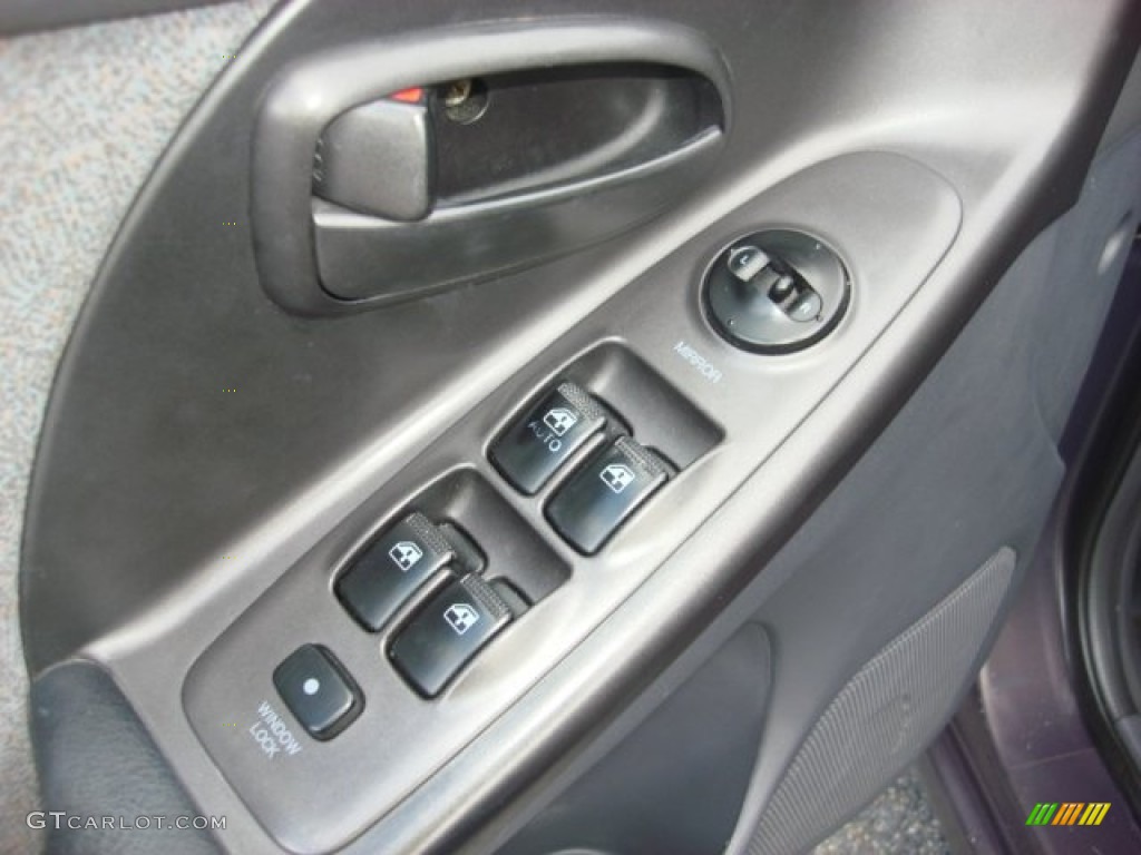 2002 Elantra GLS Sedan - Midnight Gray / Gray photo #12