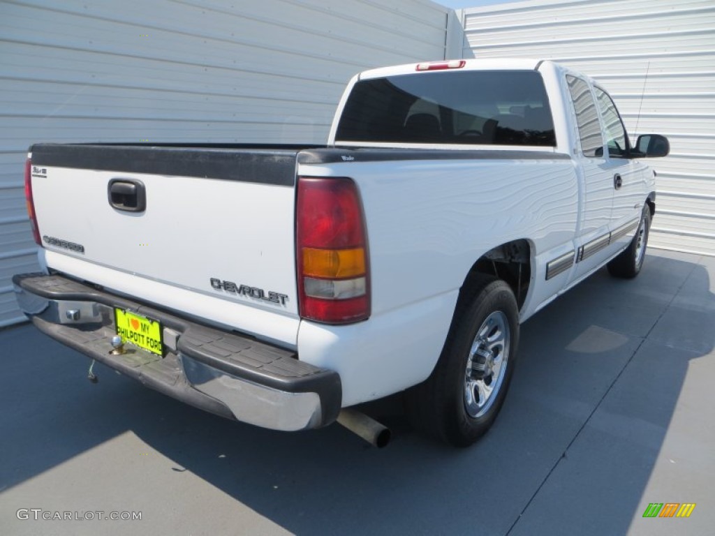 2001 Silverado 1500 LS Extended Cab - Summit White / Graphite photo #4