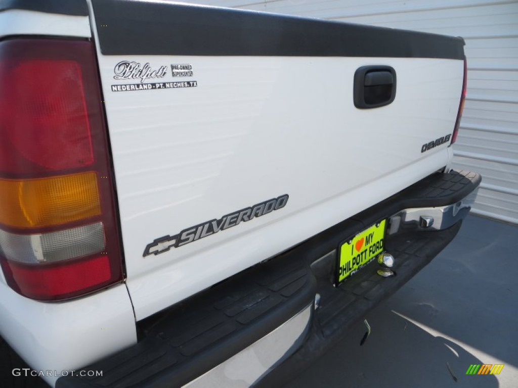 2001 Silverado 1500 LS Extended Cab - Summit White / Graphite photo #19