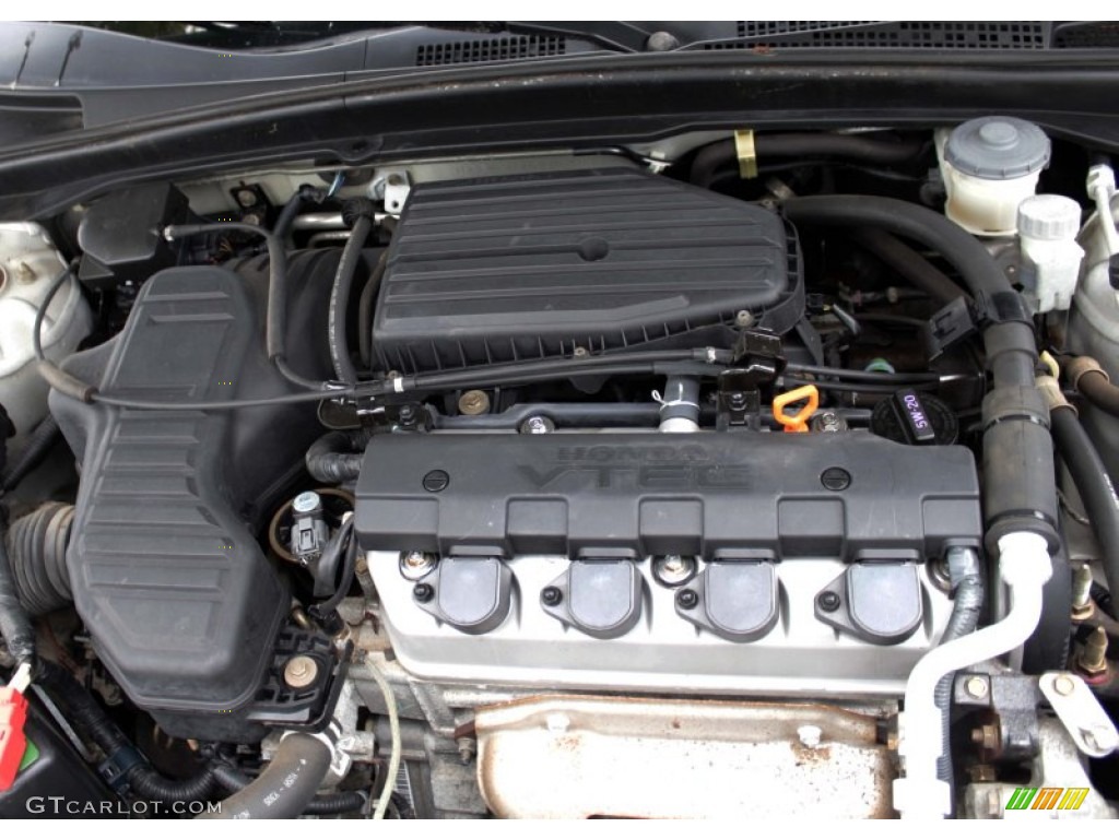 2003 Honda Civic HX Coupe 1.7 Liter SOHC 16V VTEC 4 Cylinder Engine Photo #83121753