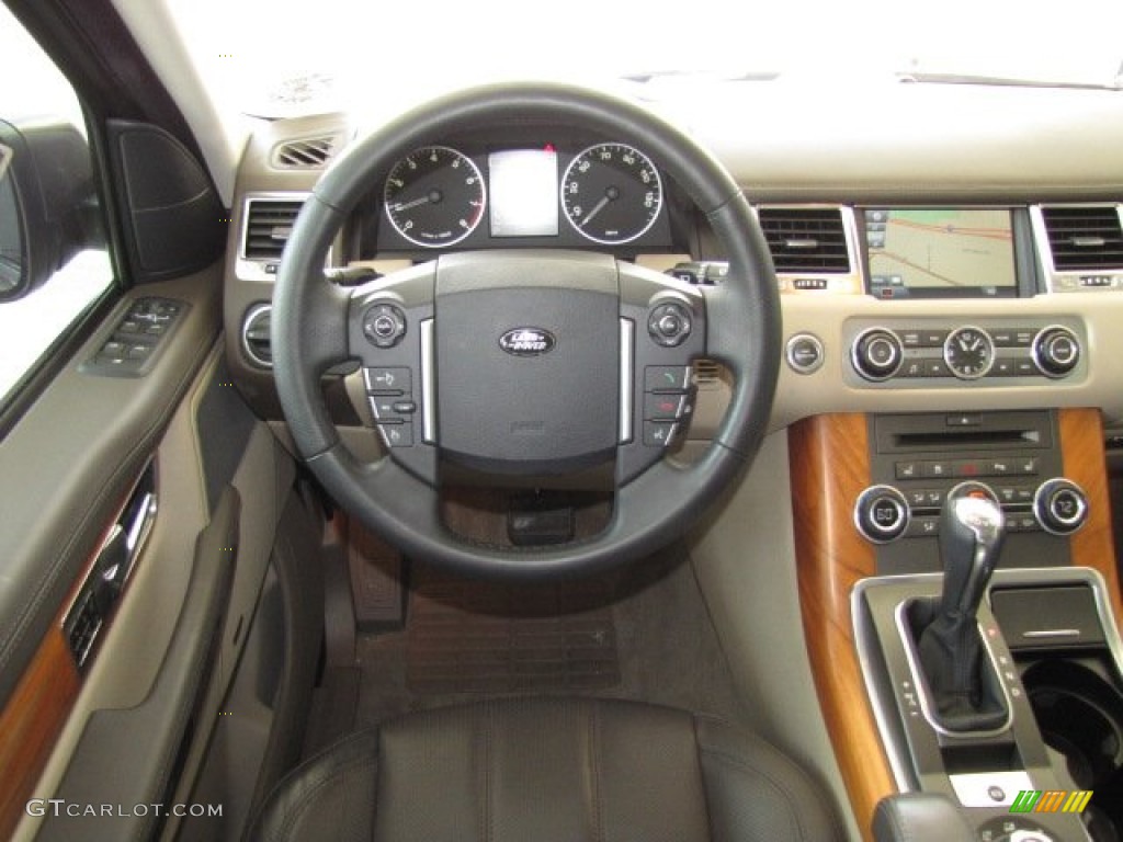 2010 Land Rover Range Rover Sport HSE Premium Arabica/Arabica Stitching Dashboard Photo #83122159