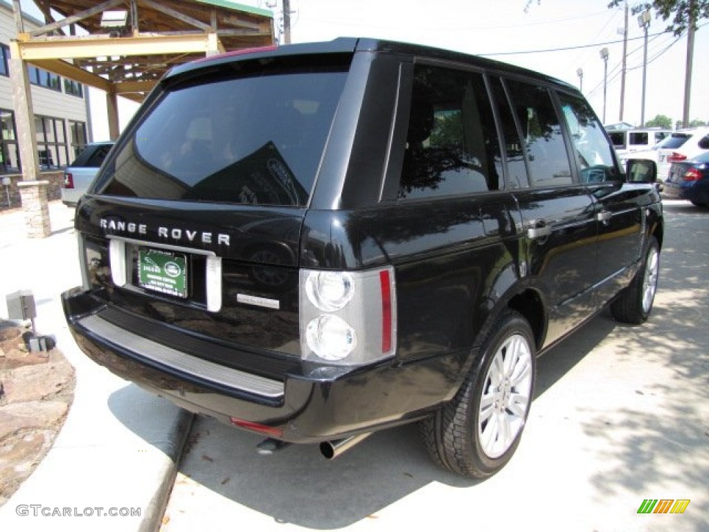 2009 Range Rover Supercharged - Santorini Black Metallic / Jet Black/Jet Black photo #10