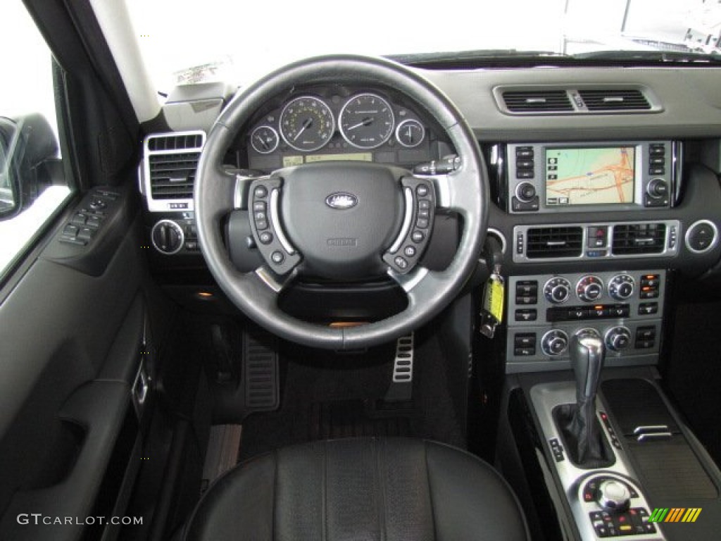 2009 Range Rover Supercharged - Santorini Black Metallic / Jet Black/Jet Black photo #13