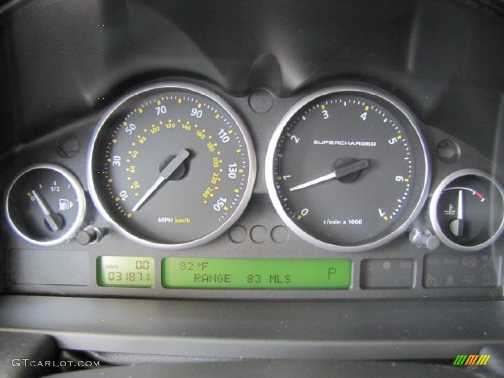 2009 Land Rover Range Rover Supercharged Gauges Photo #83123064