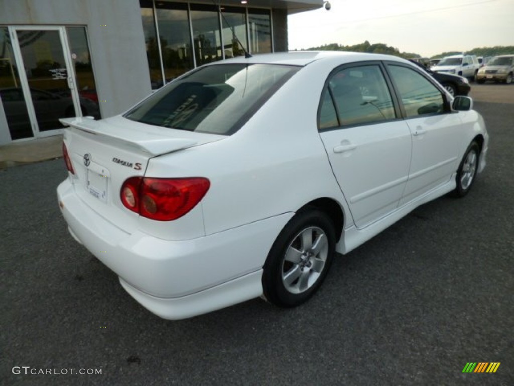 2007 Corolla S - Super White / Dark Charcoal photo #7