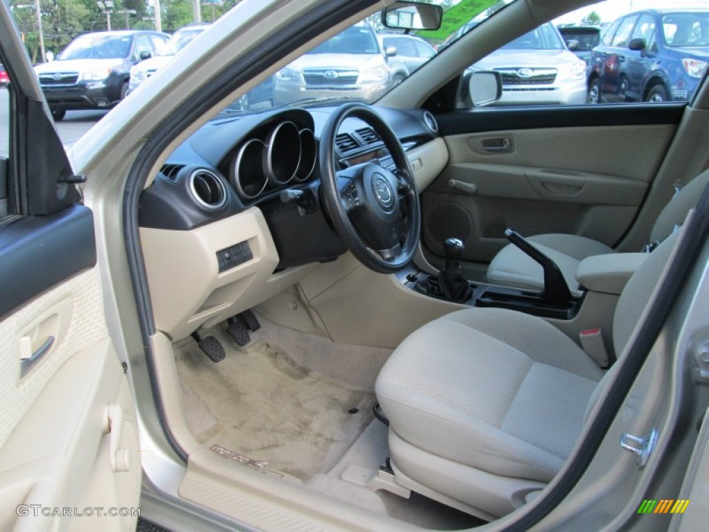 Beige Interior 2006 Mazda MAZDA3 i Sedan Photo #83123227