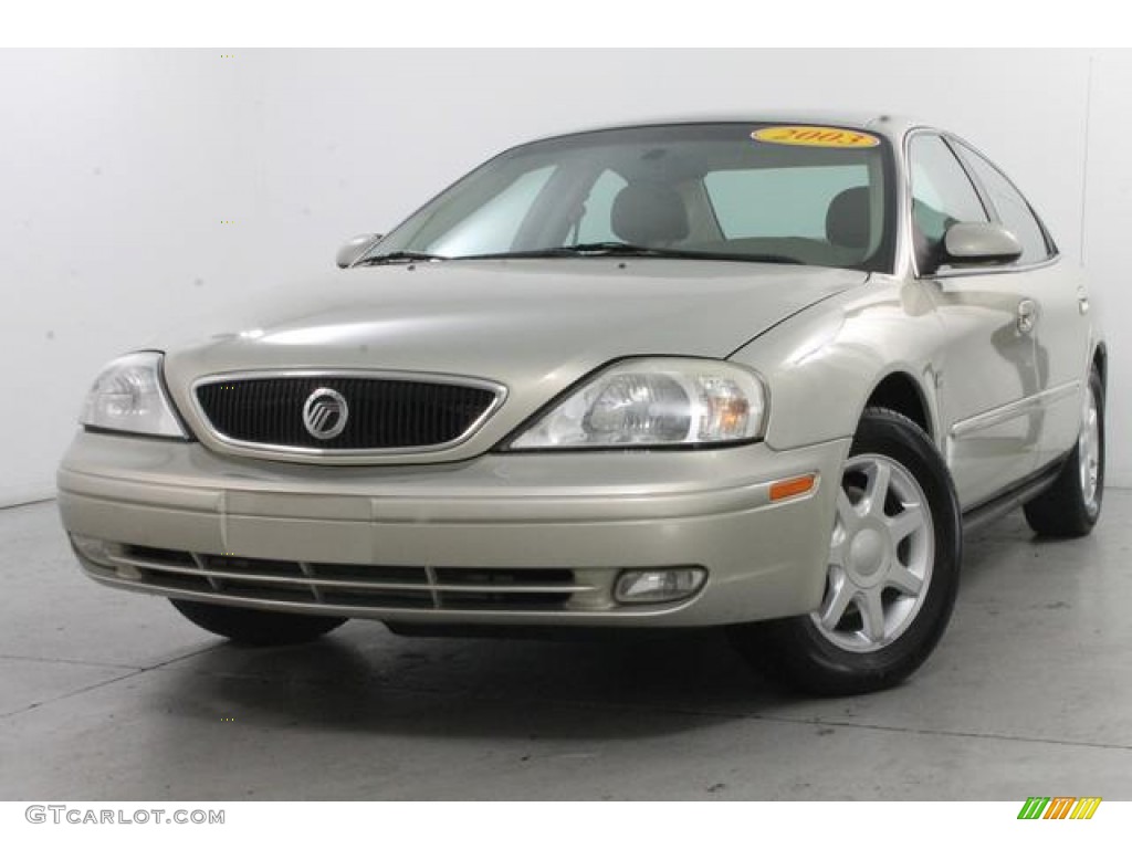 2003 Sable LS Premium Sedan - Gold Ash Metallic / Medium Parchment photo #2