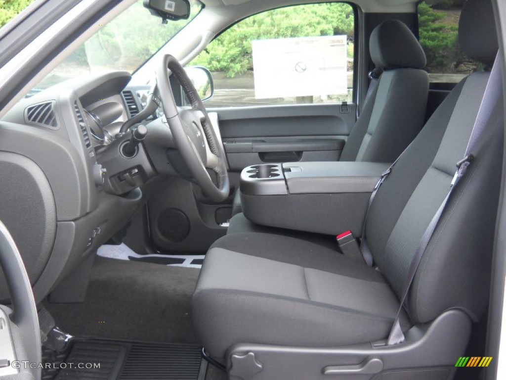 Ebony Interior 2013 GMC Sierra 2500HD SLE Regular Cab Photo #83123937