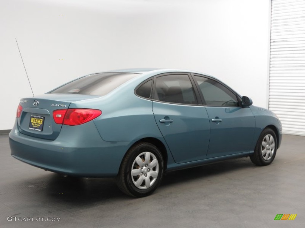2007 Elantra GLS Sedan - Seattle Light Blue / Gray photo #2