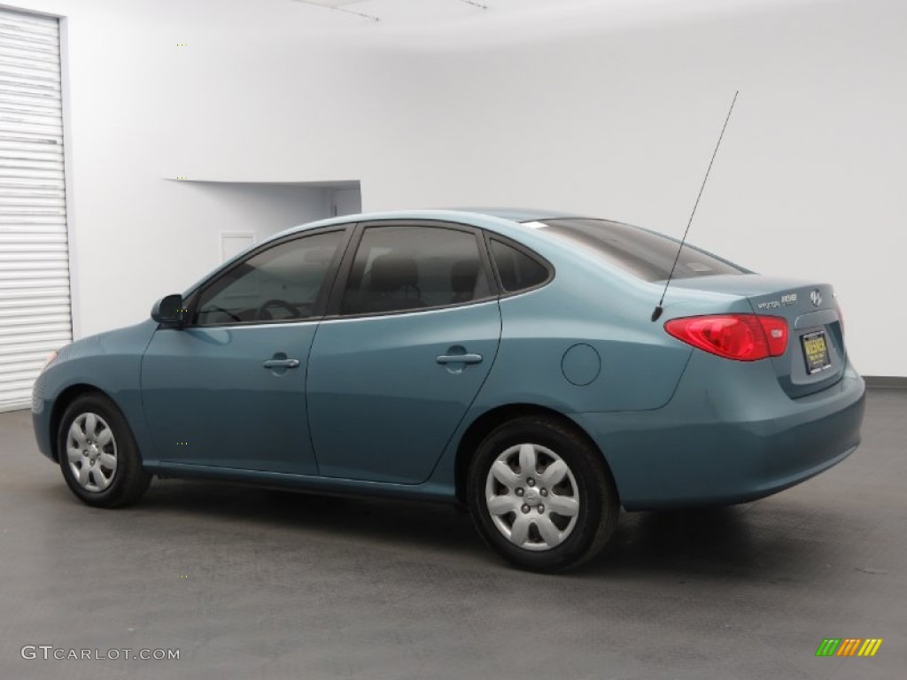 2007 Elantra GLS Sedan - Seattle Light Blue / Gray photo #3