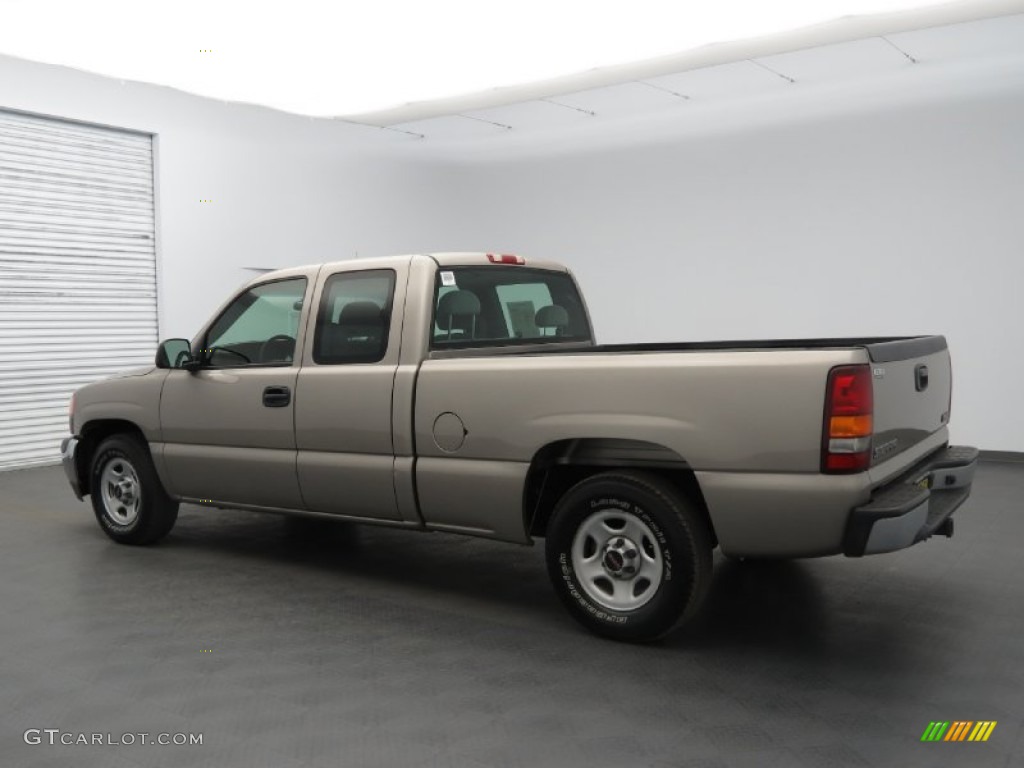 2002 Sierra 1500 SL Extended Cab - Pewter Metallic / Graphite photo #2