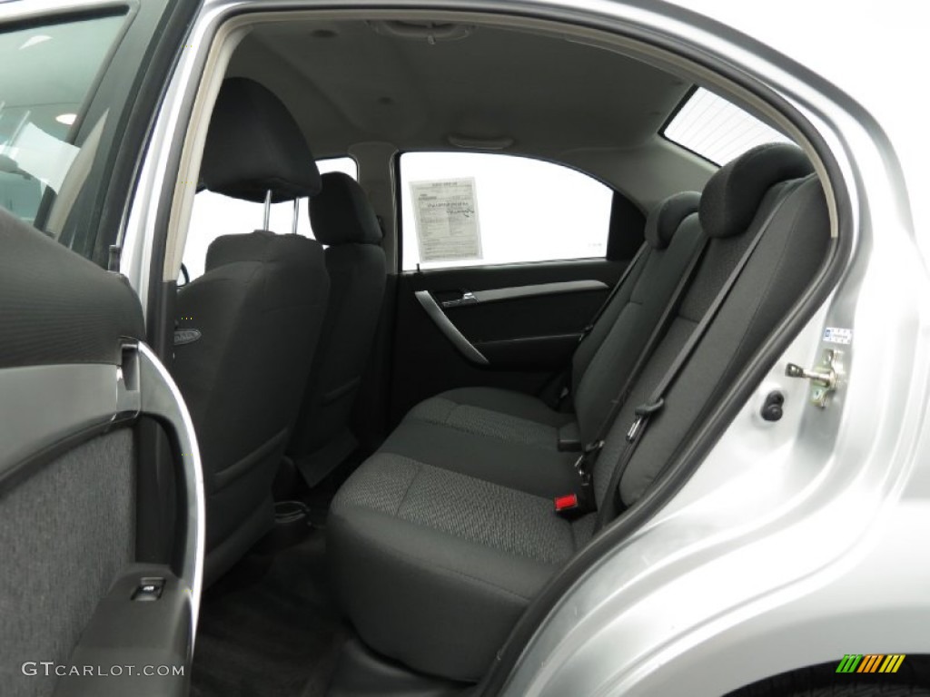 2011 Chevrolet Aveo LT Sedan Rear Seat Photo #83125548