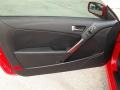 2013 Hyundai Genesis Coupe Black Leather Interior Door Panel Photo