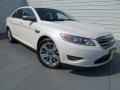 2010 White Platinum Metallic Tri-Coat Ford Taurus Limited  photo #2