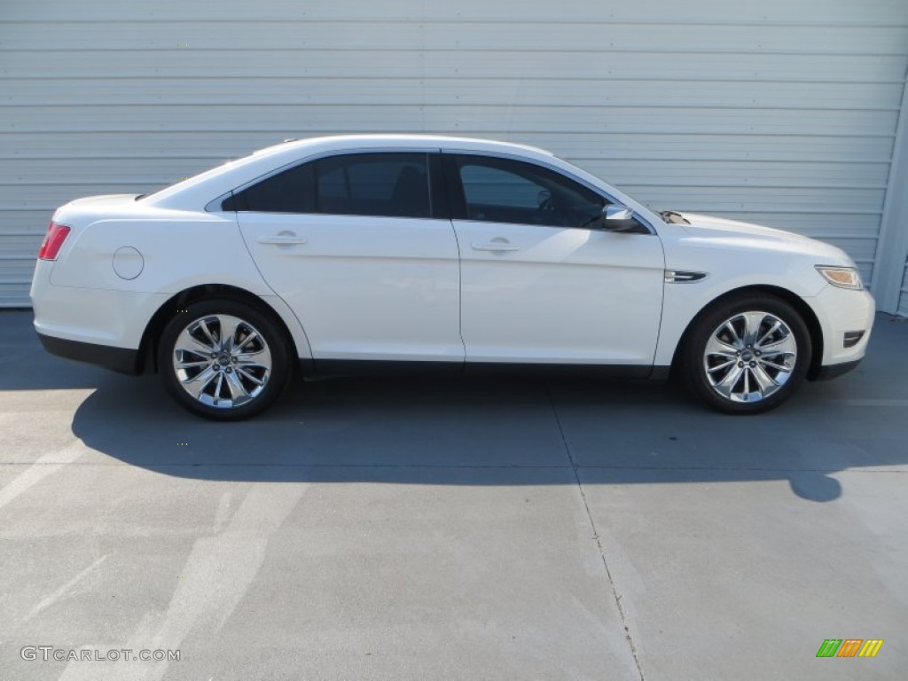 2010 Taurus Limited - White Platinum Metallic Tri-Coat / Light Stone photo #3