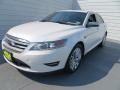 2010 White Platinum Metallic Tri-Coat Ford Taurus Limited  photo #7