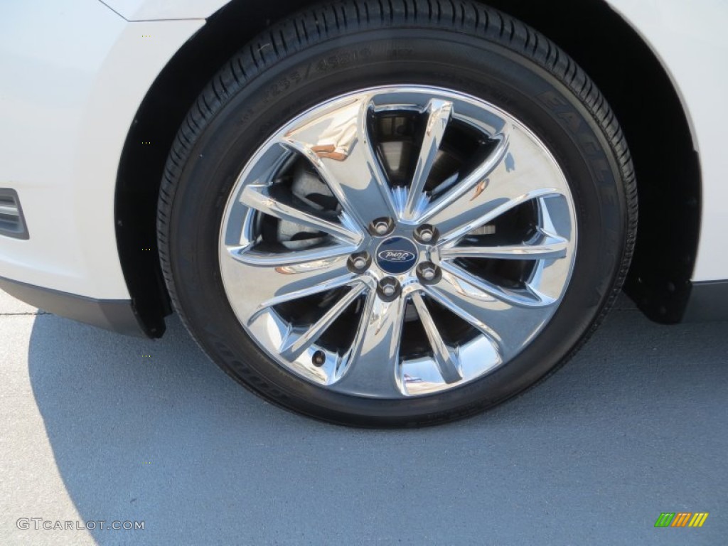 2010 Taurus Limited - White Platinum Metallic Tri-Coat / Light Stone photo #13