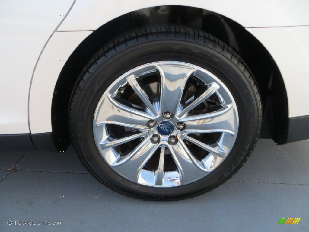 2010 Taurus Limited - White Platinum Metallic Tri-Coat / Light Stone photo #14