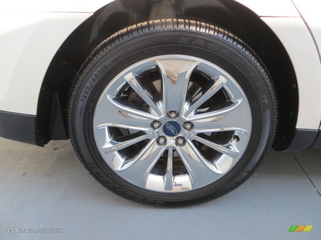 2010 Taurus Limited - White Platinum Metallic Tri-Coat / Light Stone photo #15