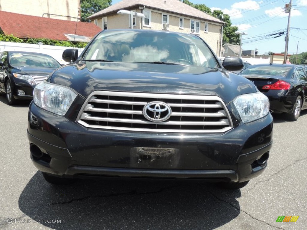 2010 Highlander V6 4WD - Black / Sand Beige photo #2