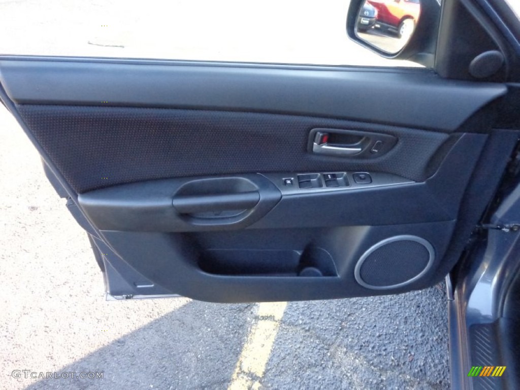 2007 Mazda MAZDA3 s Sport Sedan Black Door Panel Photo #83129931