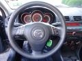 Black 2007 Mazda MAZDA3 s Sport Sedan Steering Wheel
