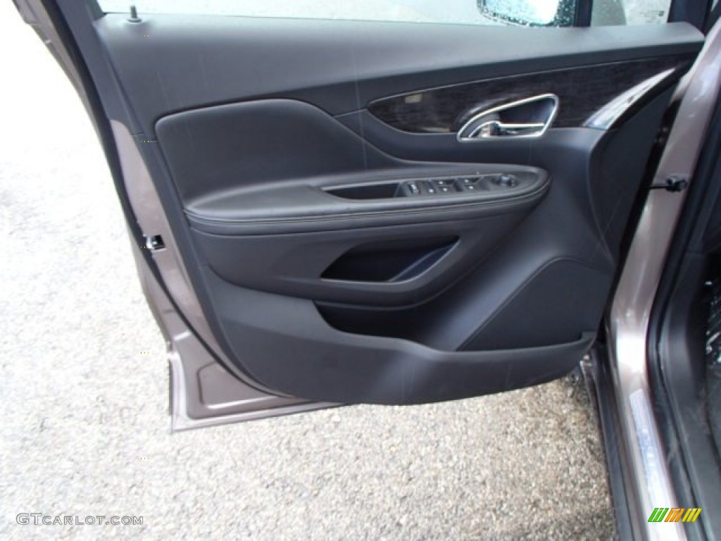 2013 Buick Encore Convenience AWD Ebony Door Panel Photo #83130008