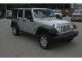 Bright Silver Metallic 2009 Jeep Wrangler Unlimited X 4x4 Right Hand Drive