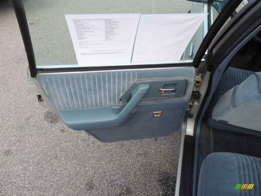1994 Buick Century Special Sedan Blue Door Panel Photo #83131232