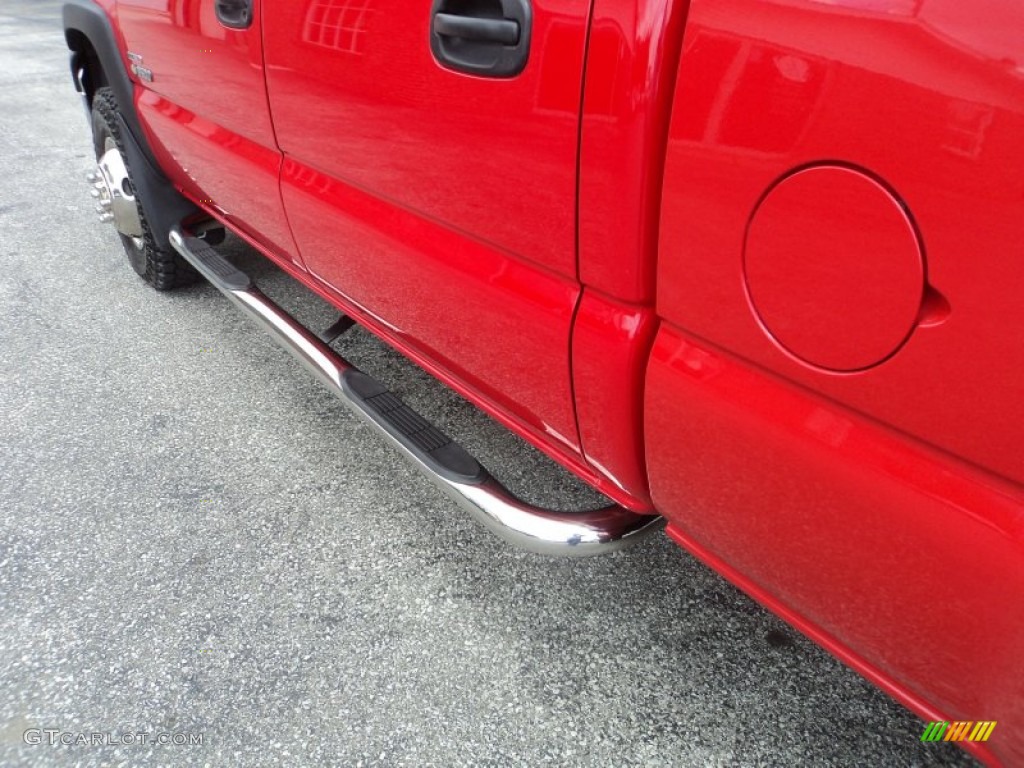 2005 Silverado 3500 LT Crew Cab 4x4 Dually - Victory Red / Dark Charcoal photo #34