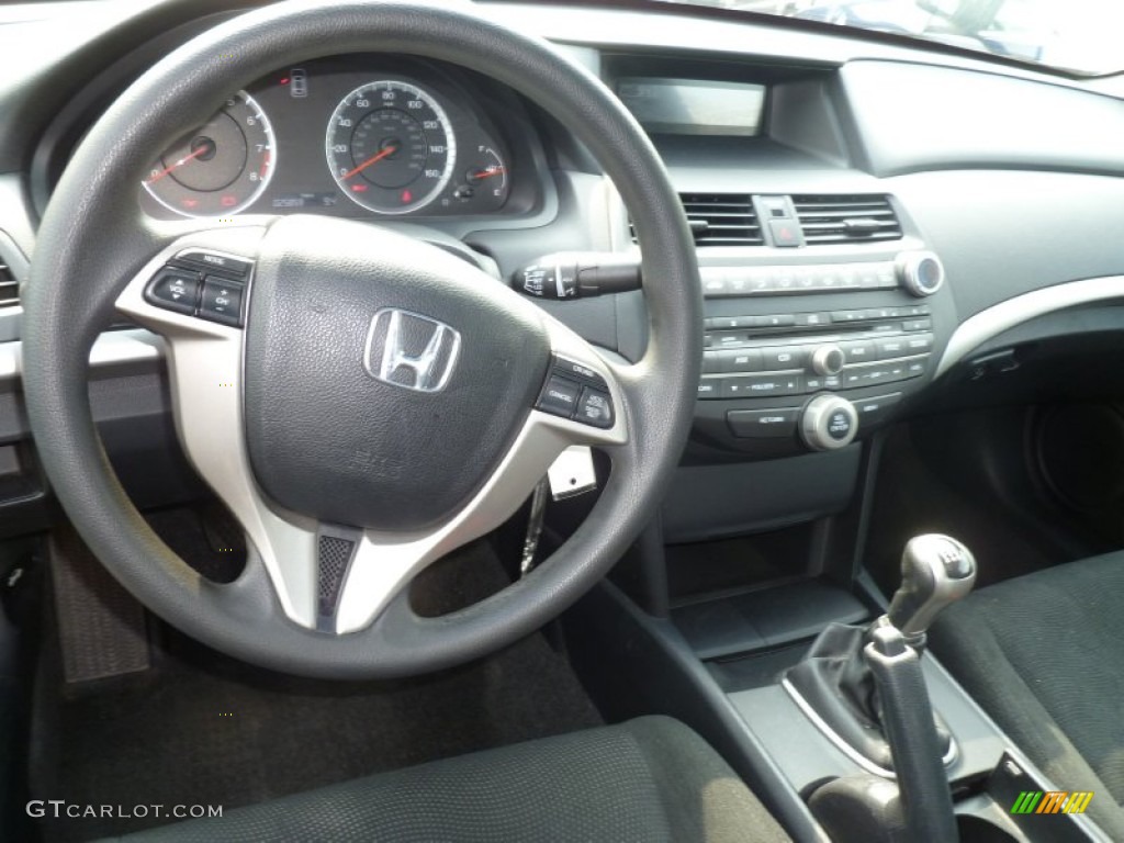 2010 Honda Accord EX Coupe Black Dashboard Photo #83133174