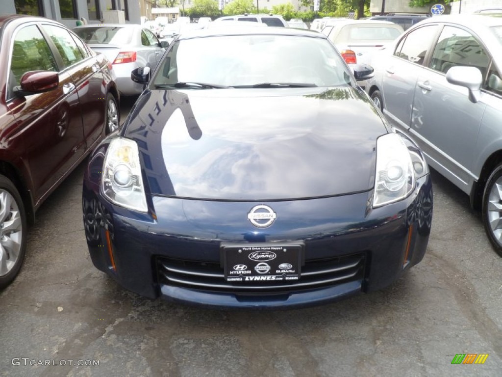 2008 350Z Touring Coupe - San Marino Blue / Charcoal photo #2
