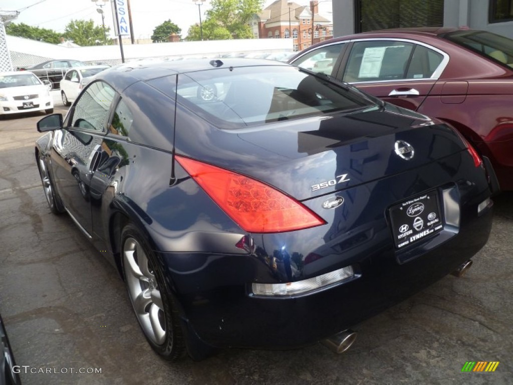 2008 350Z Touring Coupe - San Marino Blue / Charcoal photo #4