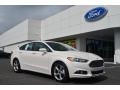 2013 White Platinum Metallic Tri-coat Ford Fusion SE 1.6 EcoBoost  photo #1