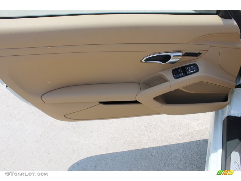 2014 Porsche Cayman Standard Cayman Model Luxor Beige Door Panel Photo #83135004