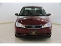 2007 Dark Toreador Red Metallic Ford Focus ZX4 S Sedan  photo #2